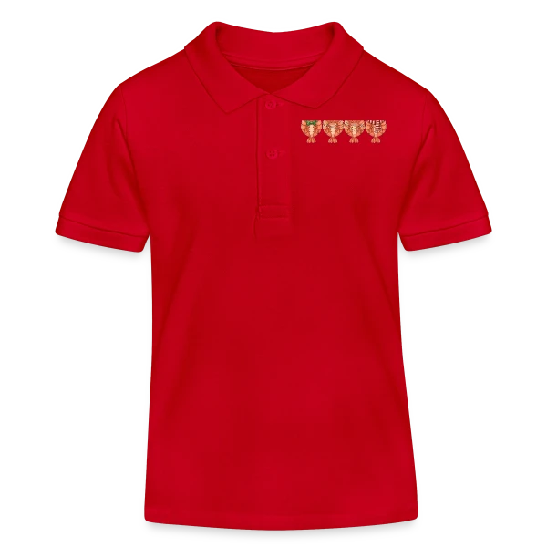 Motif Vibrations Abstraites sur Polo enfant bio Stanley/Stella