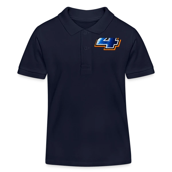 Maillot de Sport Numéro 4 sur Polo enfant bio Stanley/Stella