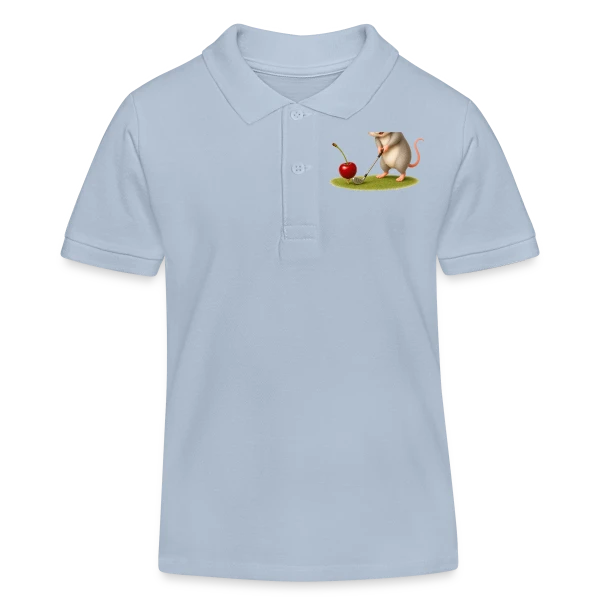 La Souris Golfeuse sur Polo enfant bio Stanley/Stella