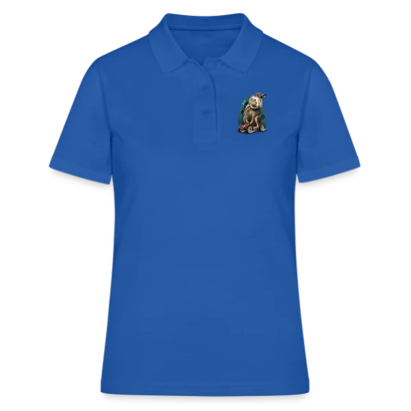 Lapin Racer Spatial sur Polo Femme
