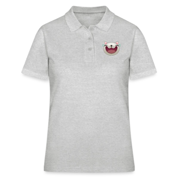 Chat Joyeux : Le Rieur Félin sur Polo Femme