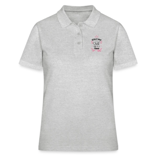Fille Canon Stylée sur Polo Femme