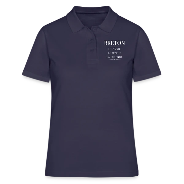 Breton Légende sur Polo Femme
