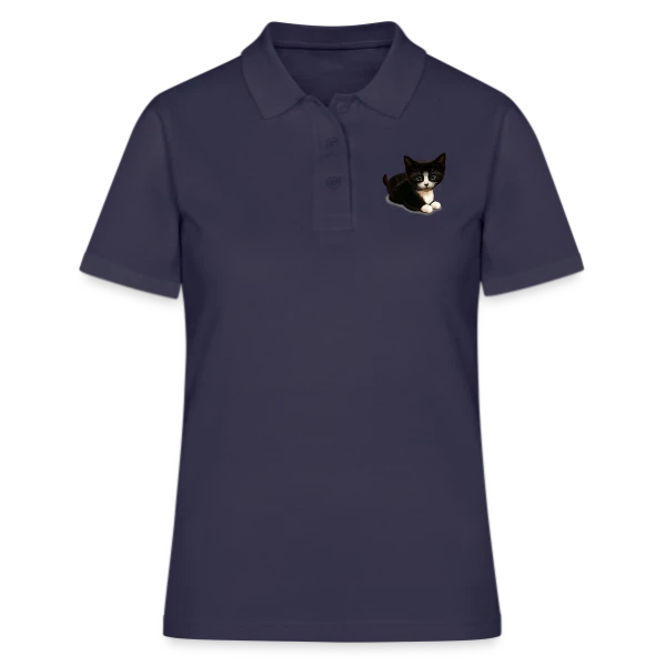 Chat Mignon : Personnalisable sur Polo Femme