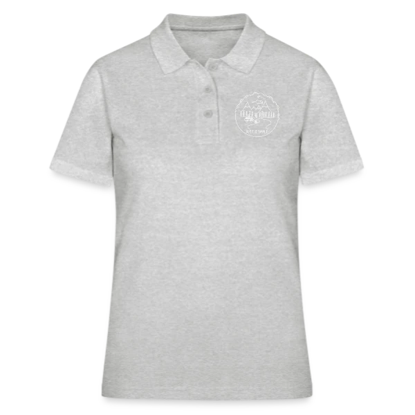Camping Minimaliste Nuage sur Polo Femme