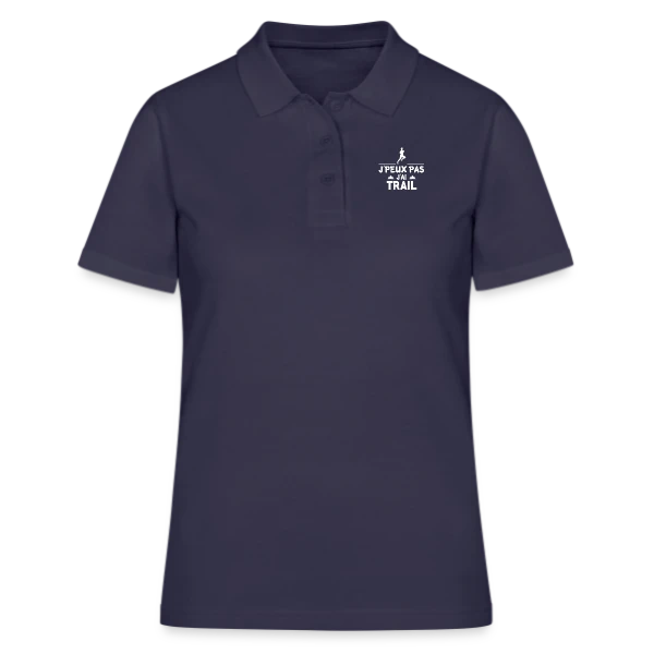 J'Peux Pas, J'ai Trail ! - Humour Sportif sur Polo Femme