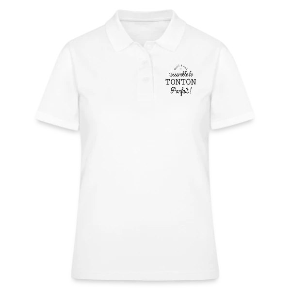Tonton Parfait Rétro - L'Élégance Vintage sur Polo Femme