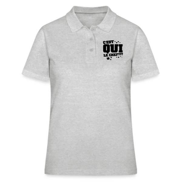 Le Chef, C'est Moi ! Humour et Autorité sur Polo Femme
