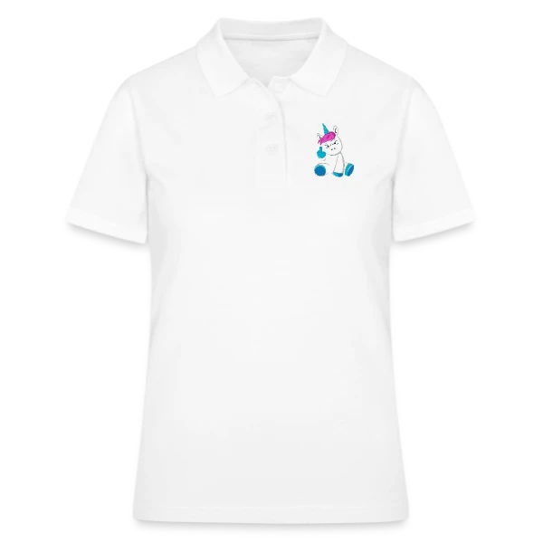 Licorne Furieuse Doigt d'Honneur sur Polo Femme