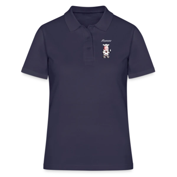 Mooo la Vache Rigolote sur Polo Femme