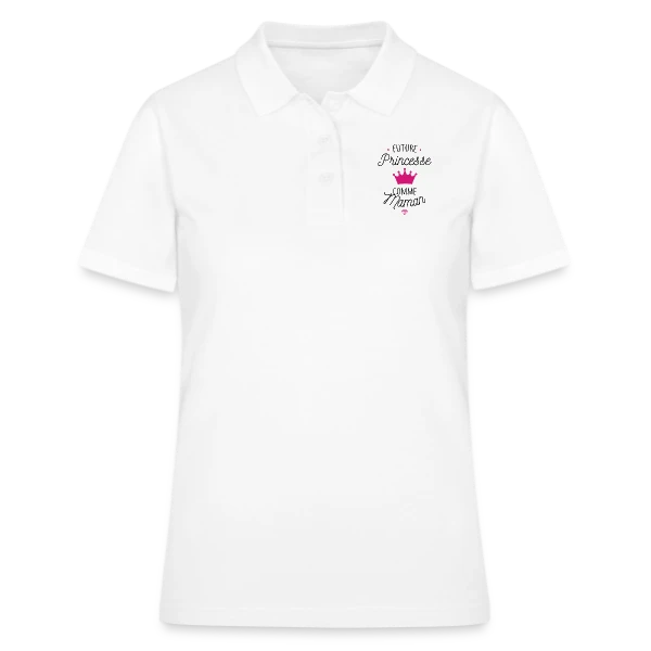 Future Princesse comme Maman sur Polo Femme