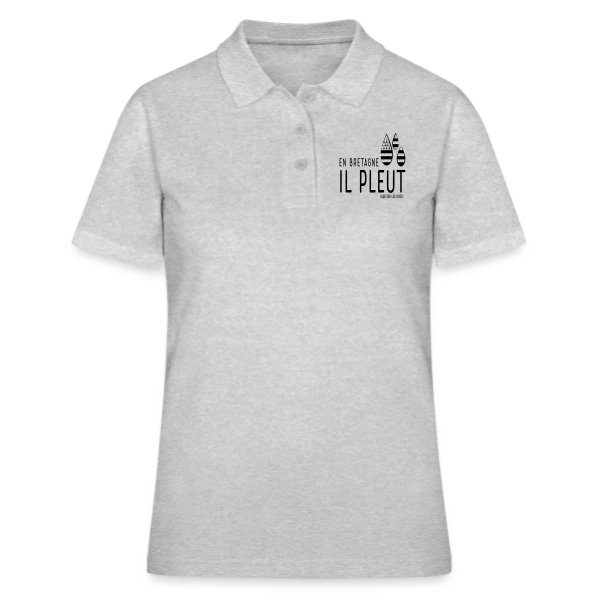 Bretagne Pluie Humour sur Polo Femme
