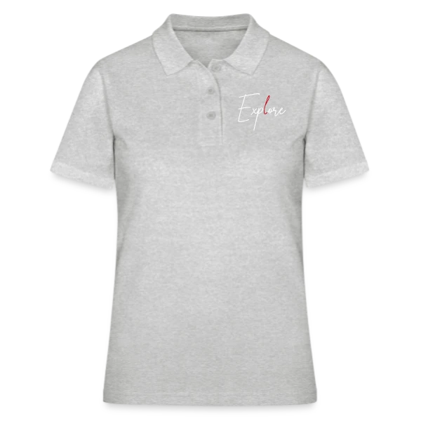 Exploration Élégante Rouge sur Polo Femme