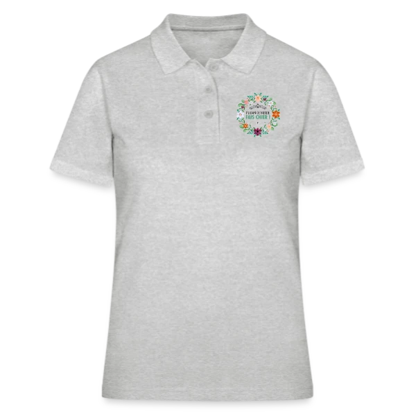 Coup de Gueule Fleuri sur Polo Femme