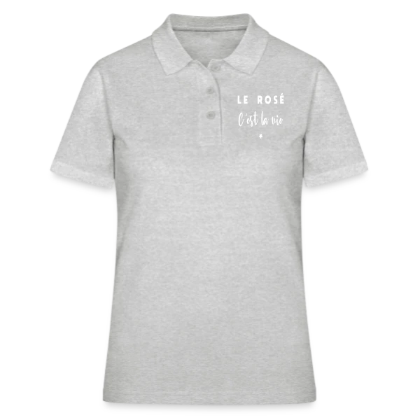 Le Rosé C'est la Vie sur Polo Femme