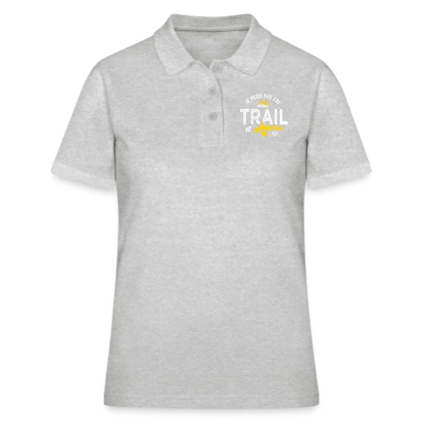 Je Peux Pas, J'ai Trail et Apéro Run Ultra Trail sur Polo Femme