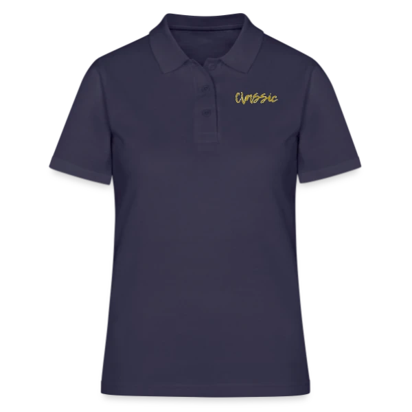 Classique Doré Élégant sur Polo Femme