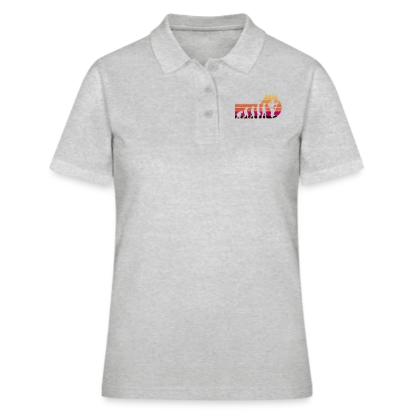 Évolution Pompier Rétro – Métier de Héros sur Polo Femme