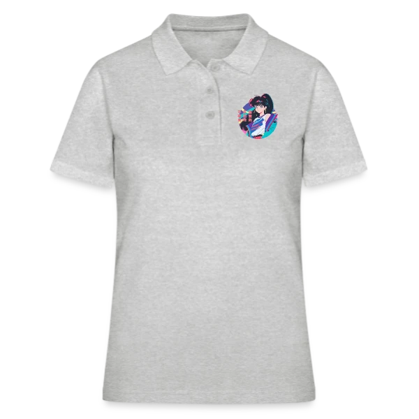 Fille Anime Rétro 80s/90s Windbreaker sur Polo Femme