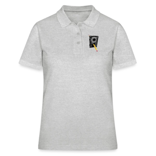 Cassette Détaillée Crayon Jaune sur Polo Femme