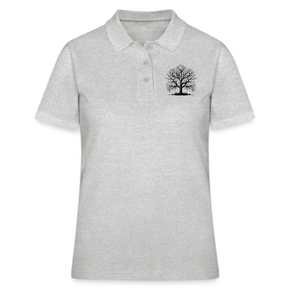 Arbre d'Automne sans Feuilles sur Polo Femme