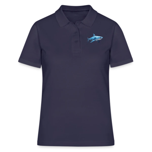 Grand Requin Blanc sur Polo Femme