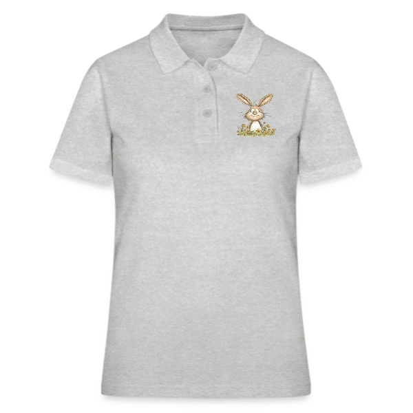 Lapin Rigolo des Fleurs sur Polo Femme