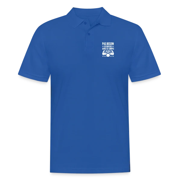 Pas Besoin de Cheveux avec ce Corps de Rêve - Humour Homme sur Polo Homme