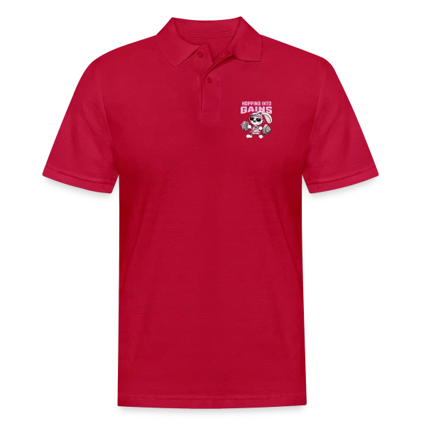 Lapin Musculation - Puissance Carottes sur Polo Homme