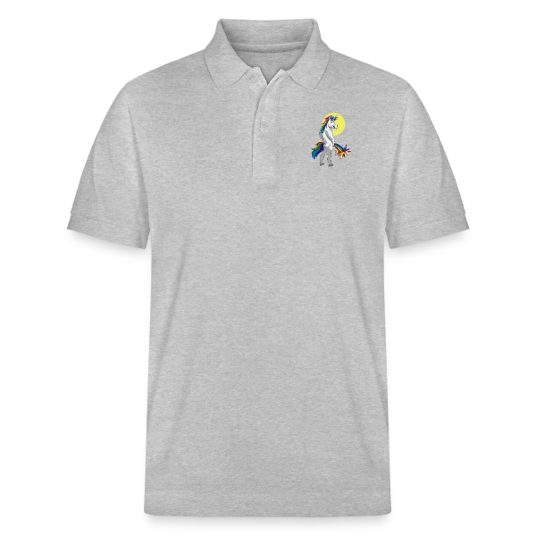 Licorne Pipi Arc-en-ciel sur Polo PREPSTER bio Stanley/Stella Unisexe