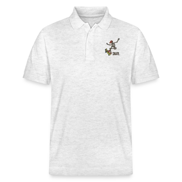 Skate Squelette Fun sur Polo PREPSTER bio Stanley/Stella Unisexe