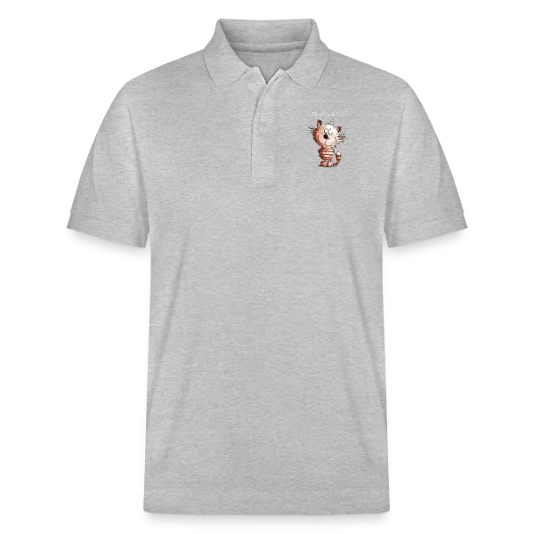 Pas moi, la chatte coquine - T-shirt humour félin sur Polo PREPSTER bio Stanley/Stella Unisexe