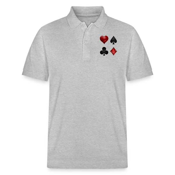 Symboles de Poker Élégants sur Polo PREPSTER bio Stanley/Stella Unisexe