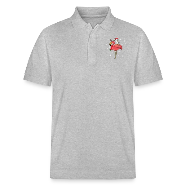 Flamant Rose Noël Renne sur Polo PREPSTER bio Stanley/Stella Unisexe