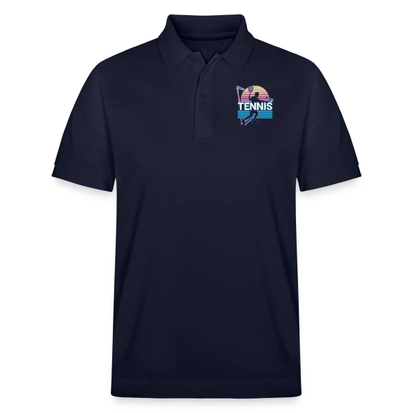 Joueur de Tennis Vaporwave Rétro Esthétique sur Polo PREPSTER bio Stanley/Stella Unisexe