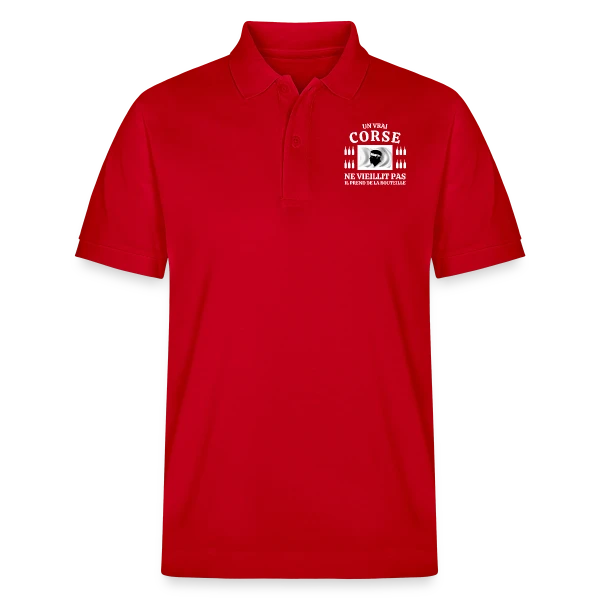 Drapeau Corse Flottant sur Polo PREPSTER bio Stanley/Stella Unisexe