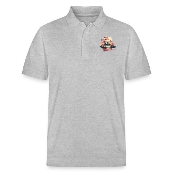 Paysage Japonais Onirique sur Polo PREPSTER bio Stanley/Stella Unisexe