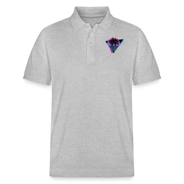 Palmier Rétro Synthwave sur Polo PREPSTER bio Stanley/Stella Unisexe