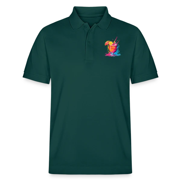Cocktail Explosif Couleurs sur Polo PREPSTER bio Stanley/Stella Unisexe