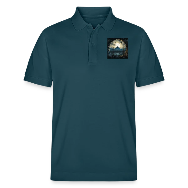 Paysage Montagneux sous la Lune sur Polo PREPSTER bio Stanley/Stella Unisexe