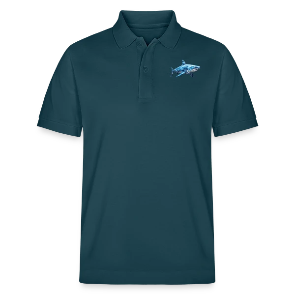 Grand Requin Blanc sur Polo PREPSTER bio Stanley/Stella Unisexe