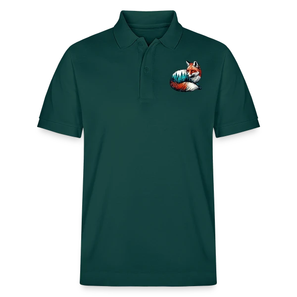 Renard Forêt Enchantée sur Polo PREPSTER bio Stanley/Stella Unisexe