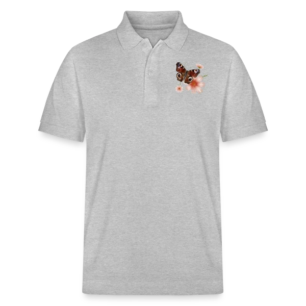 Papillon Paon-du-Jour Éclatant de Roses sur Polo PREPSTER bio Stanley/Stella Unisexe