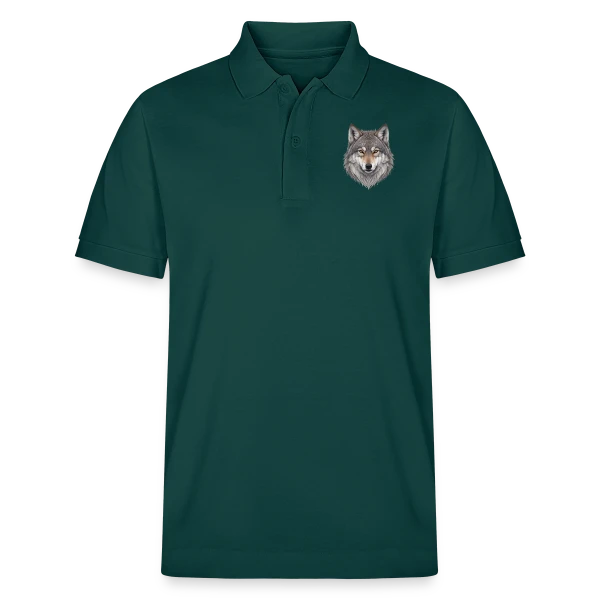 Tête de Loup Majestueuse sur Polo PREPSTER bio Stanley/Stella Unisexe