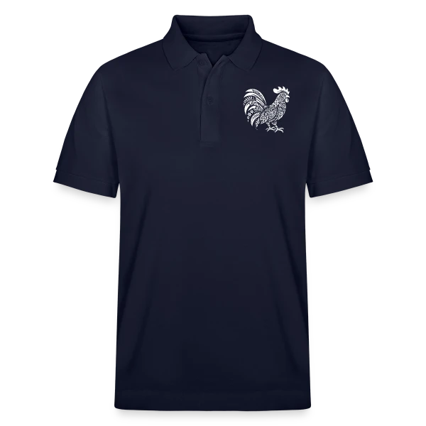 Coq Tribal : Symbole de Force et Fierté sur Polo PREPSTER bio Stanley/Stella Unisexe