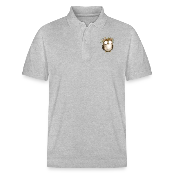Hibou avec Couronne de Fleurs Sauvages - Style Cottagecore sur Polo PREPSTER bio Stanley/Stella Unisexe