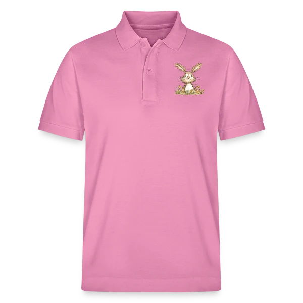 Lapin Rigolo des Fleurs sur Polo PREPSTER bio Stanley/Stella Unisexe