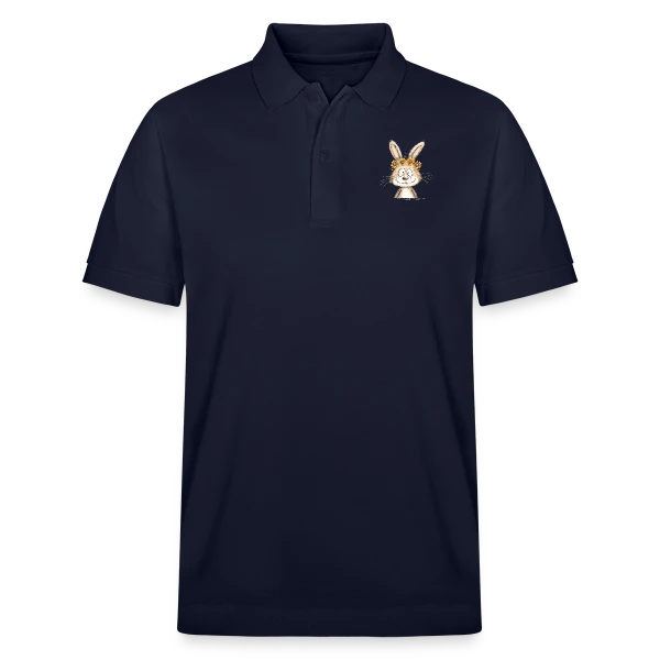 Lapin Rigolo Couronne Fleurs sur Polo PREPSTER bio Stanley/Stella Unisexe