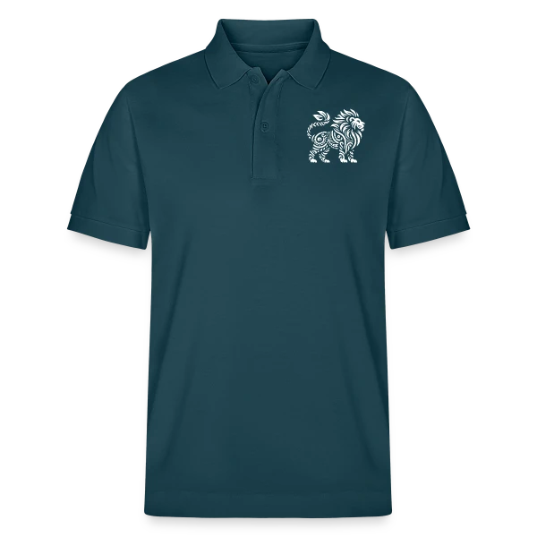 Lion Tribal : Force et Élégance Sauvage sur Polo PREPSTER bio Stanley/Stella Unisexe