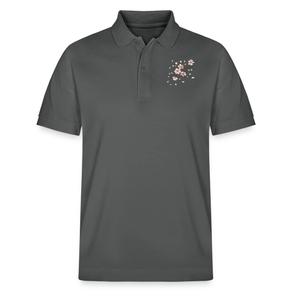 Line Art Fleurs de Cerisier sur Polo PREPSTER bio Stanley/Stella Unisexe